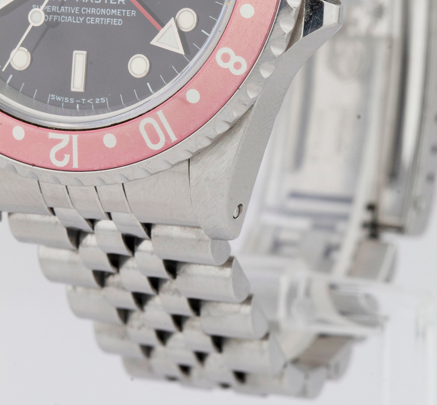 UNPOLISHED Rolex GMT-Master I 40mm PEPSI Blue Red Stainless Steel Watch 16700