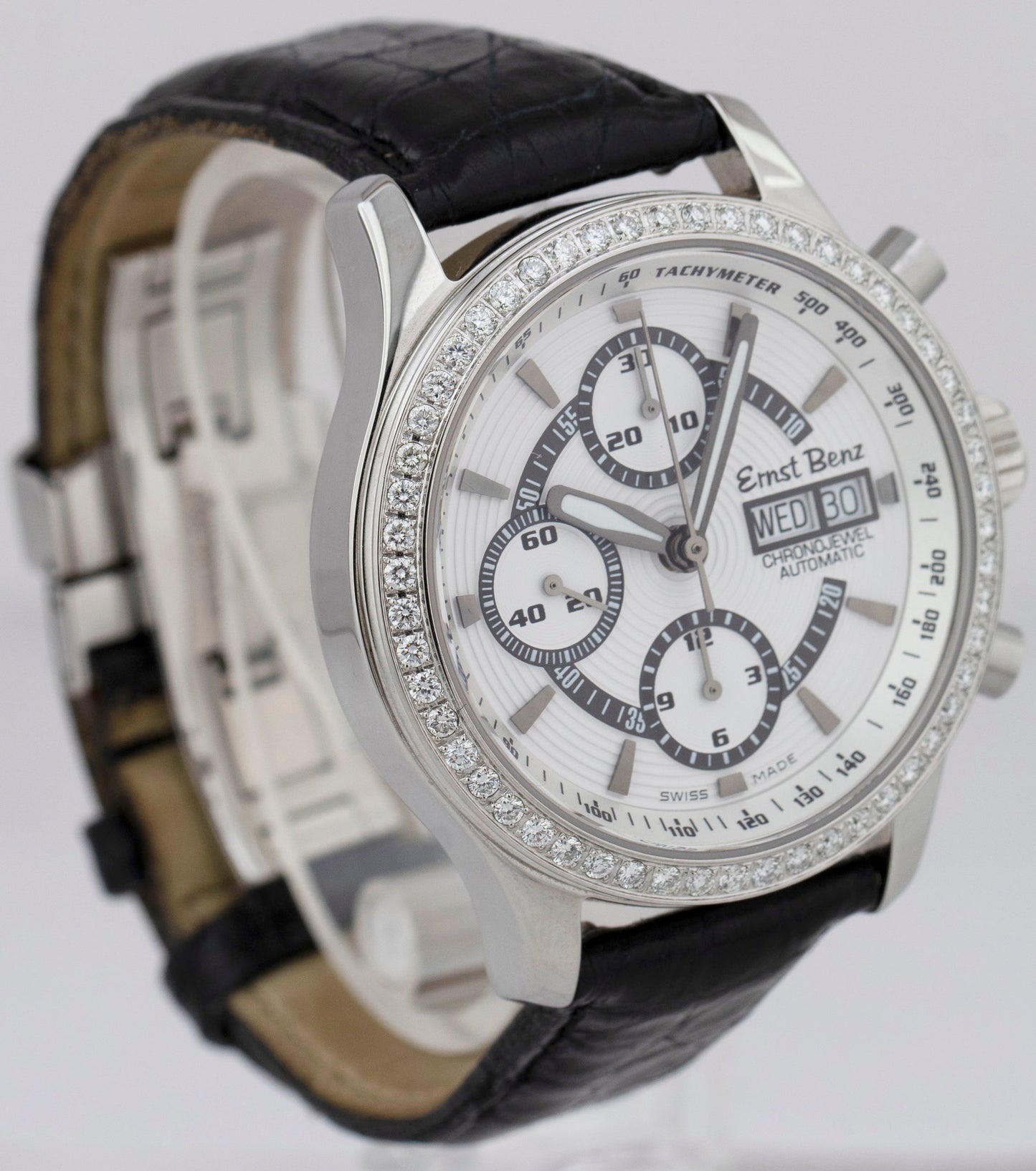 Ernst Benz ChronoJewel DIAMOND Stainless Steel Chronograph Watch GC20122D