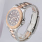 Rolex Yacht-Master 116621 CHOCOLATE 40mm 18K Everose Rose Gold Steel Date Watch