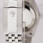 2022 Rolex DateJust 36mm Black Stainless Steel Jubilee Watch 126200 CARD