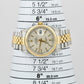 Rolex DateJust 36mm NO HOLES SILVER 18K Gold Stainless Steel JUBILEE Watch 16233