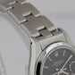 Rolex Ladies DateJust Black 26mm Stainless Steel Oyster Automatic Watch 69160
