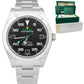 2021 Rolex Air-King 40mm Green Black Stainless Steel Arabic 116900 Watch B+P