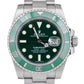 2015 Rolex Submariner Hulk Green Stainless Steel Ceramic 116610 LV 40mm Watch