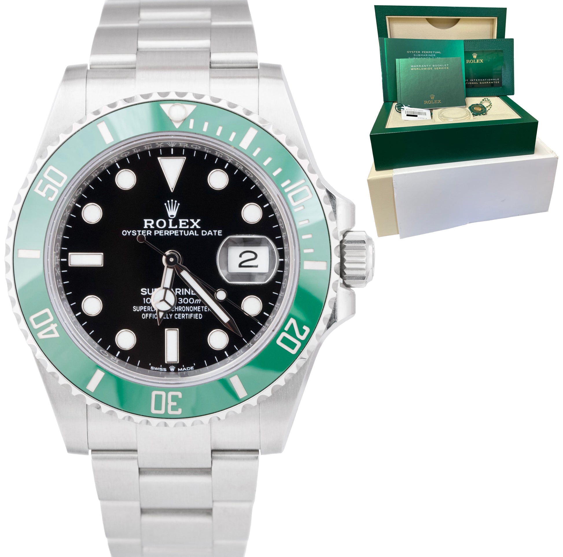 Rolex Submariner Date 126610LV 41mm Stainless Steel Watch Kermit Green  Bezel 2022