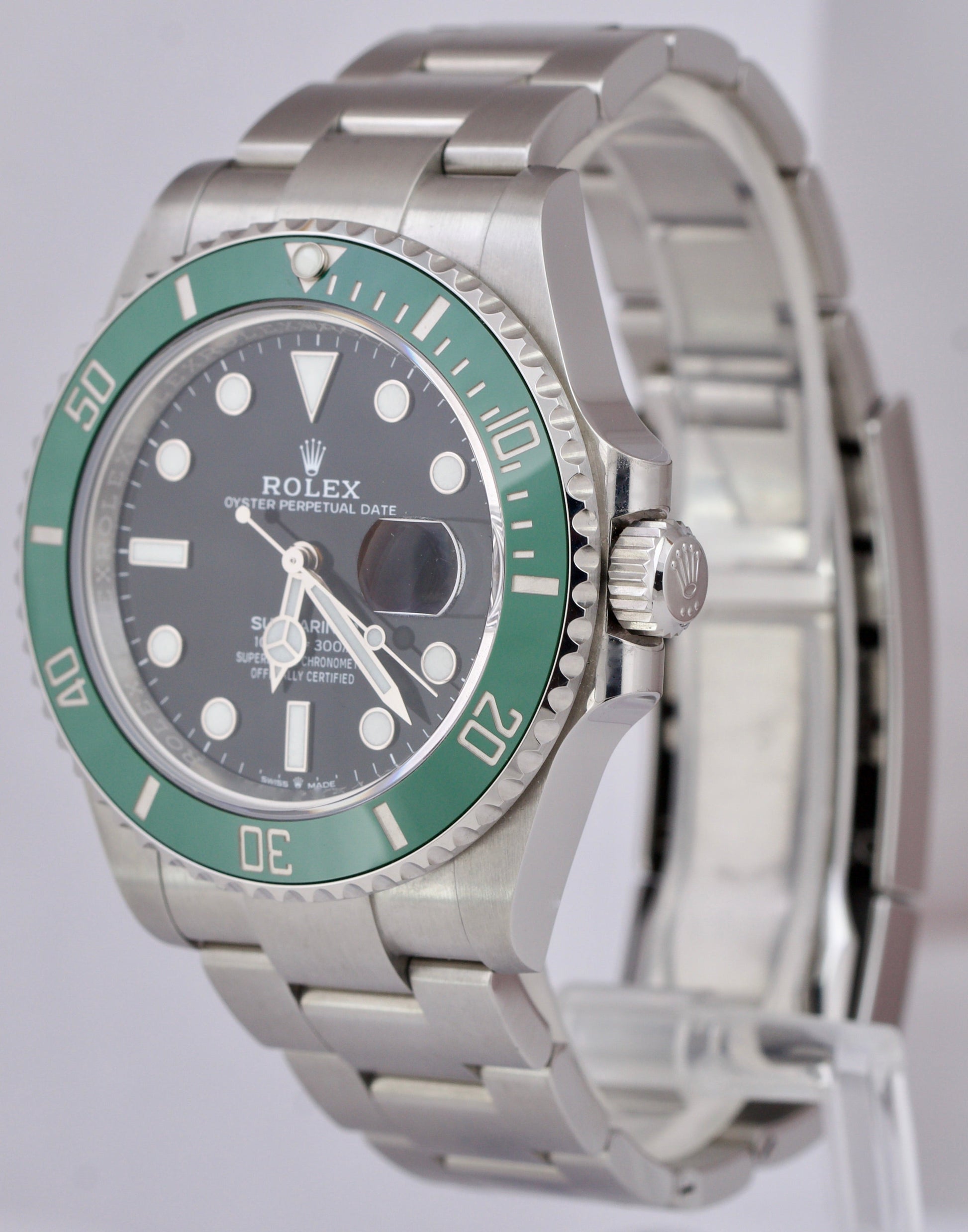 2022 Rolex Submariner 41mm Date GREEN KERMIT Ceramic Steel Watch 12661