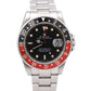 Rolex GMT-Master II Patina Creamy Coke Red Black Stainless 16710 T 40mm Watch