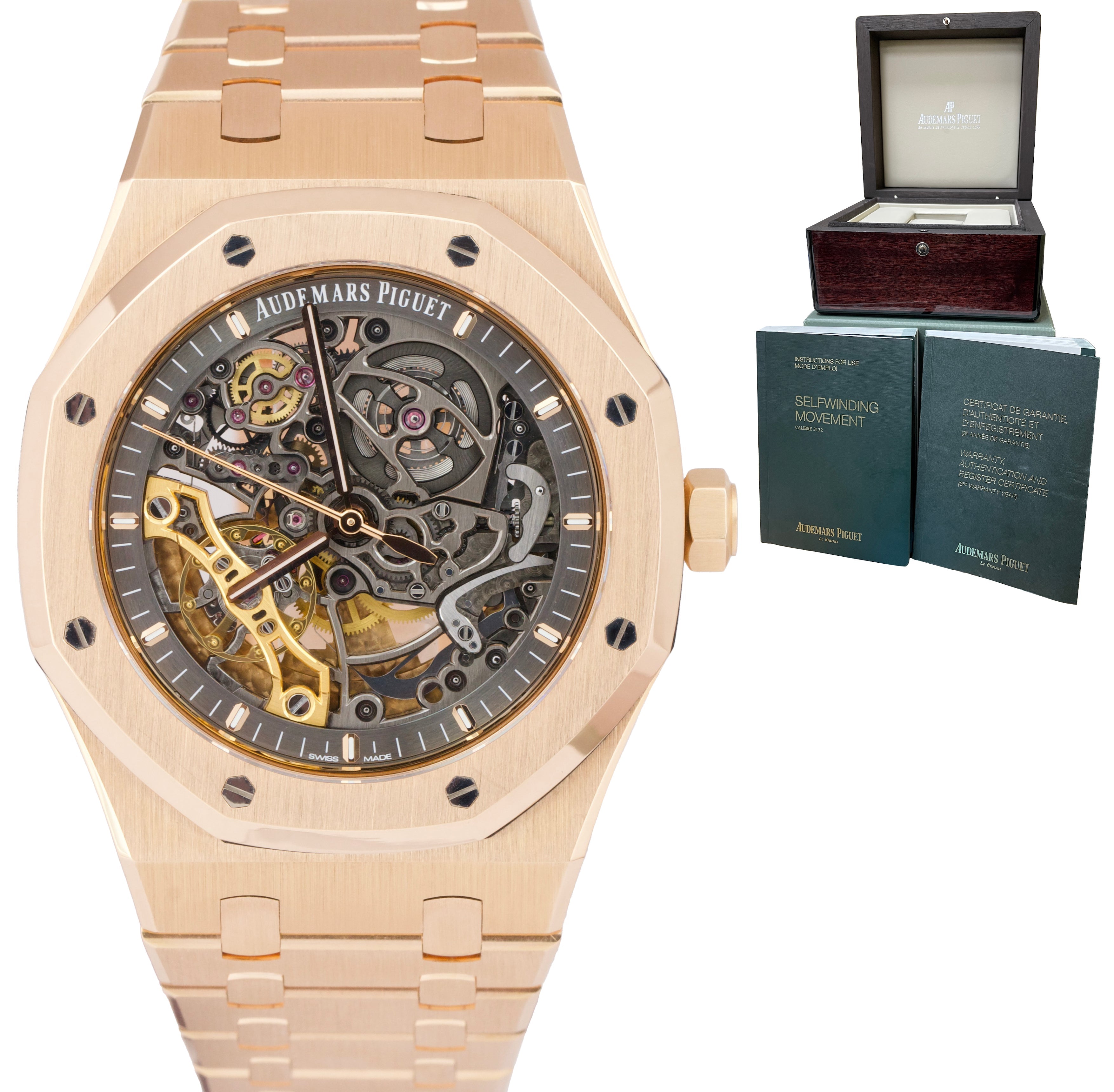 Audemars Piguet Royal Oak Skeleton Openworked 41mm 18K Rose Gold