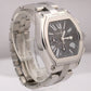 Cartier Roadster XL Stainless Steel BLACK Roman Chronograph Watch 2618 W62019X6