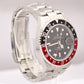 MINT Rolex GMT-Master II 40mm NO HOLES 16710 Black Red COKE Bezel Steel Watch