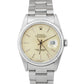 Rolex DateJust 36mm Silver PATINA Stainless Steel Engine Turned Watch 16220