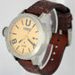 2021 U-Boat U-47 Classico Stainless Steel Beige 47mm Brown Leather 8106 Watch BP