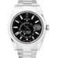 2020 PAPERS Rolex Sky-Dweller 326934 Steel 18k White Gold BLACK 42mm Watch B+P