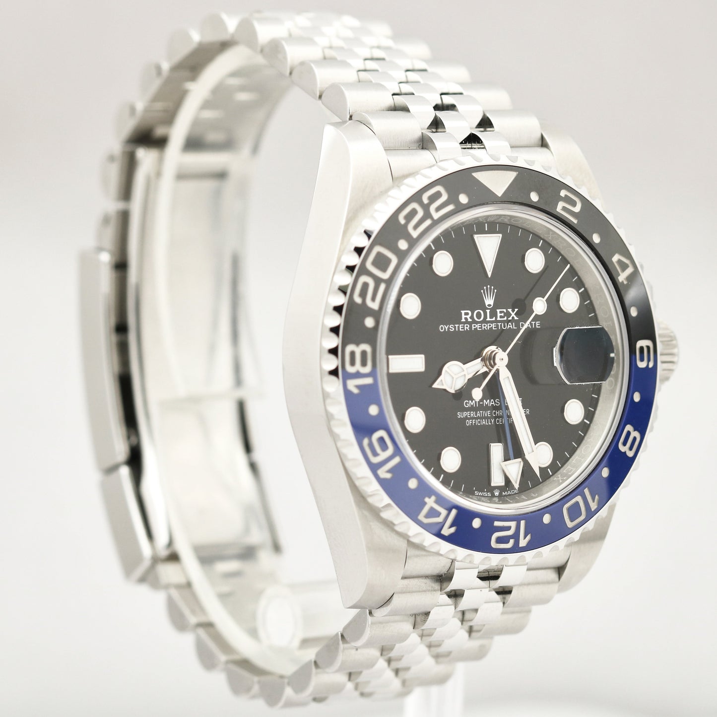 Rolex GMT-Master II BATMAN Black Blue Ceramic 40mm JUBILEE 126710 BLNR Watch