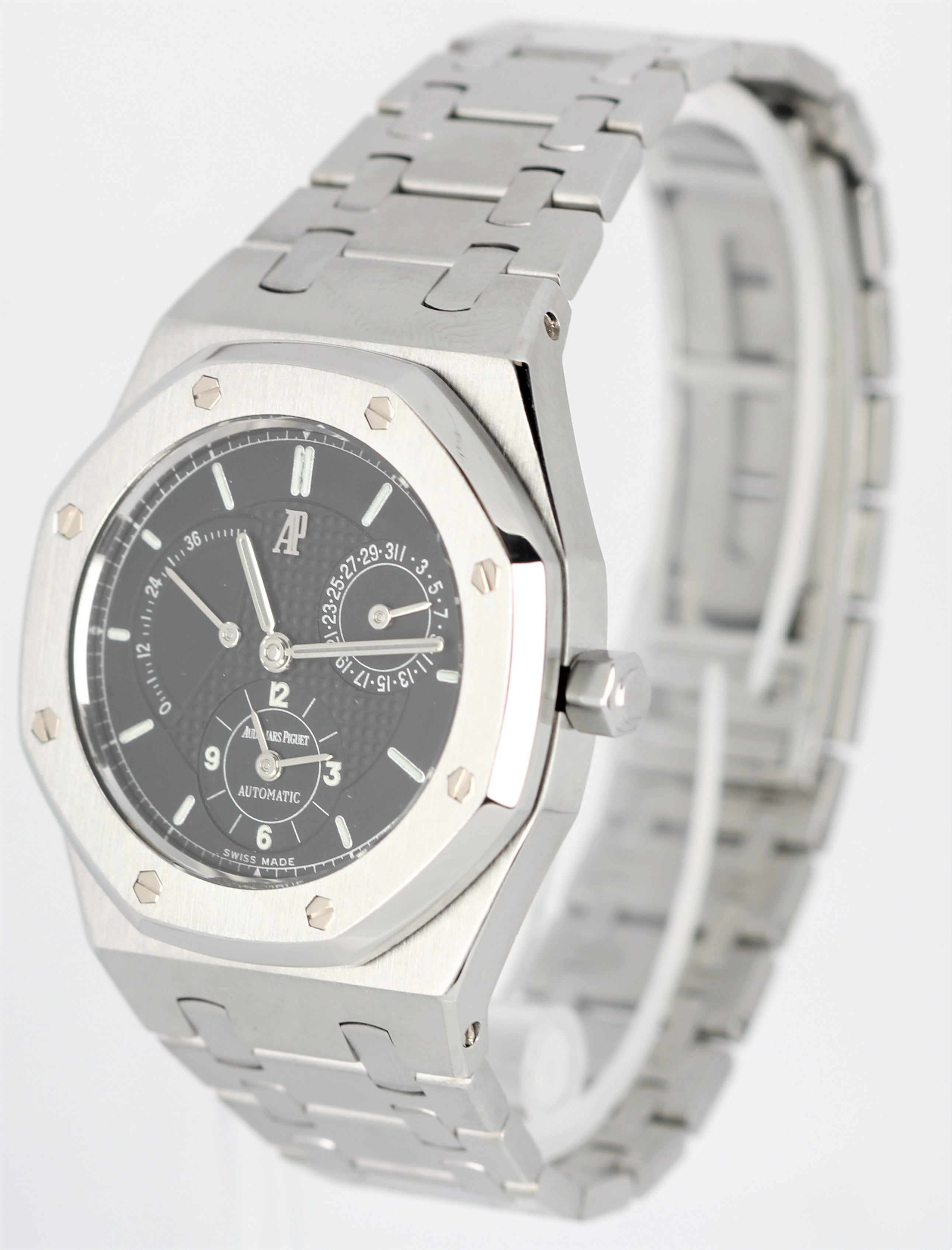 Audemars Piguet Royal Oak Dual Time Power Black 36mm Stainless 25730ST CollectorsWatches