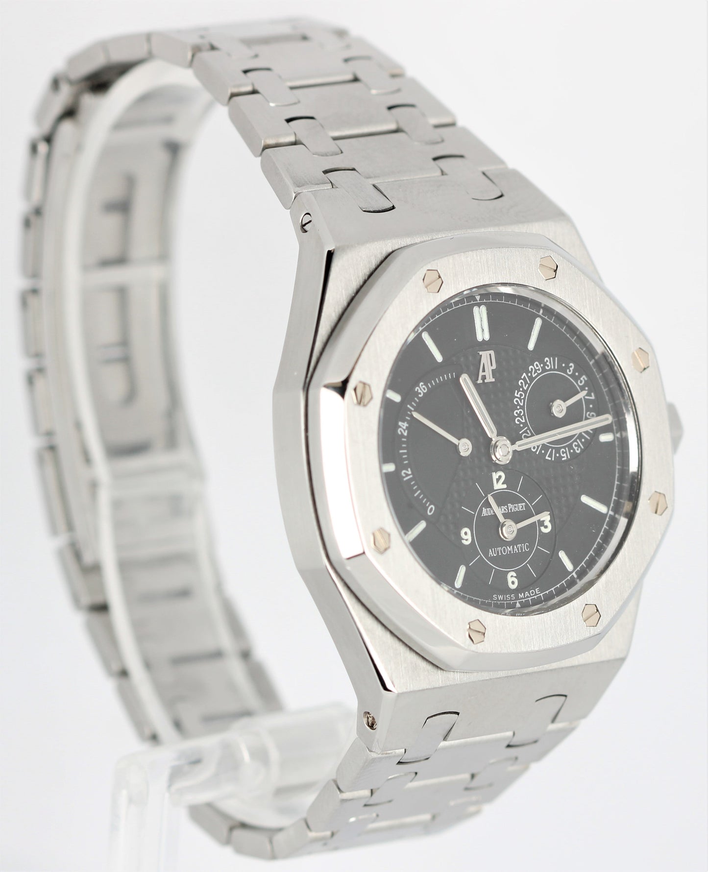 Audemars Piguet Royal Oak Dual Time Power Black 36mm Stainless 25730ST Watch
