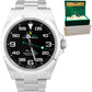 NEW DECEMBER 2022 Rolex Air-King 40mm Green Black Stainless Arabic Watch 126900