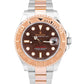 2018 Rolex Yacht-Master Midsize Two-Tone Rose Gold Chocolate 37mm Watch 268621