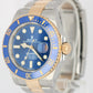 Rolex Submariner Bluesy Two-Tone Yellow Gold Blue Steel 126613 LB 41mm Watch