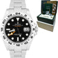 MINT OPEN CARD Rolex Explorer II Black Orange Steel GMT Date 42mm Watch 216570