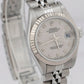 Ladies Rolex DateJust 26mm Silver Steel White Gold Fluted Jubilee Watch 79174