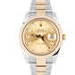 Rolex Datejust 41 Two-Tone 18k Yellow Gold Steel Champagne 41mm 126333 Watch B+P