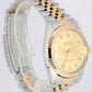 Rolex DateJust 36mm Two-Tone 18K Yellow Gold Stainless Champagne 16013 Watch