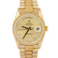 Rolex Day-Date Presidential Bark DIAMOND Champagne 36mm Gold Double Quick 18248