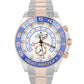 Rolex Yacht-Master II White Two-Tone 18K Rose Gold Steel 116681 44mm Watch B+P