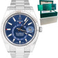 NEW DEC 2022 Rolex Sky-Dweller Stainless Steel White Gold BLUE 42mm Watch 326934