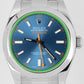 Rolex Milgauss Stainless Steel Z-Blue Green Anniversary 40mm 116400 GV Watch