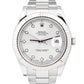 Rolex DateJust II 41mm Silver 41mm DIAMOND Fluted Stainless Steel Watch 116334