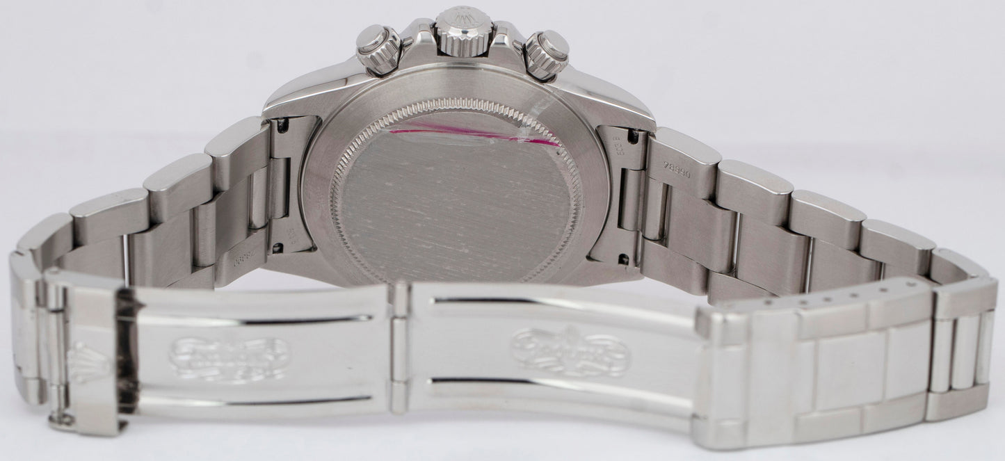 1997 Rolex Daytona Cosmograph ZENITH White Steel Chronograph 40mm Watch 16520