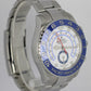 Rolex Yacht-Master II Blue Ceramic Stainless Mercedes White 44mm 116680 Watch