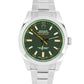 Rolex Milgauss Stainless Steel Green Sapphire Black 40mm 116400GV Watch B+P