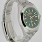 Rolex Milgauss Stainless Steel Green Sapphire Black 40mm 116400GV Watch B+P