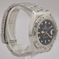 Rolex Explorer II Black SPIDER DIAL Patina Stainless Steel 40mm Watch 16550