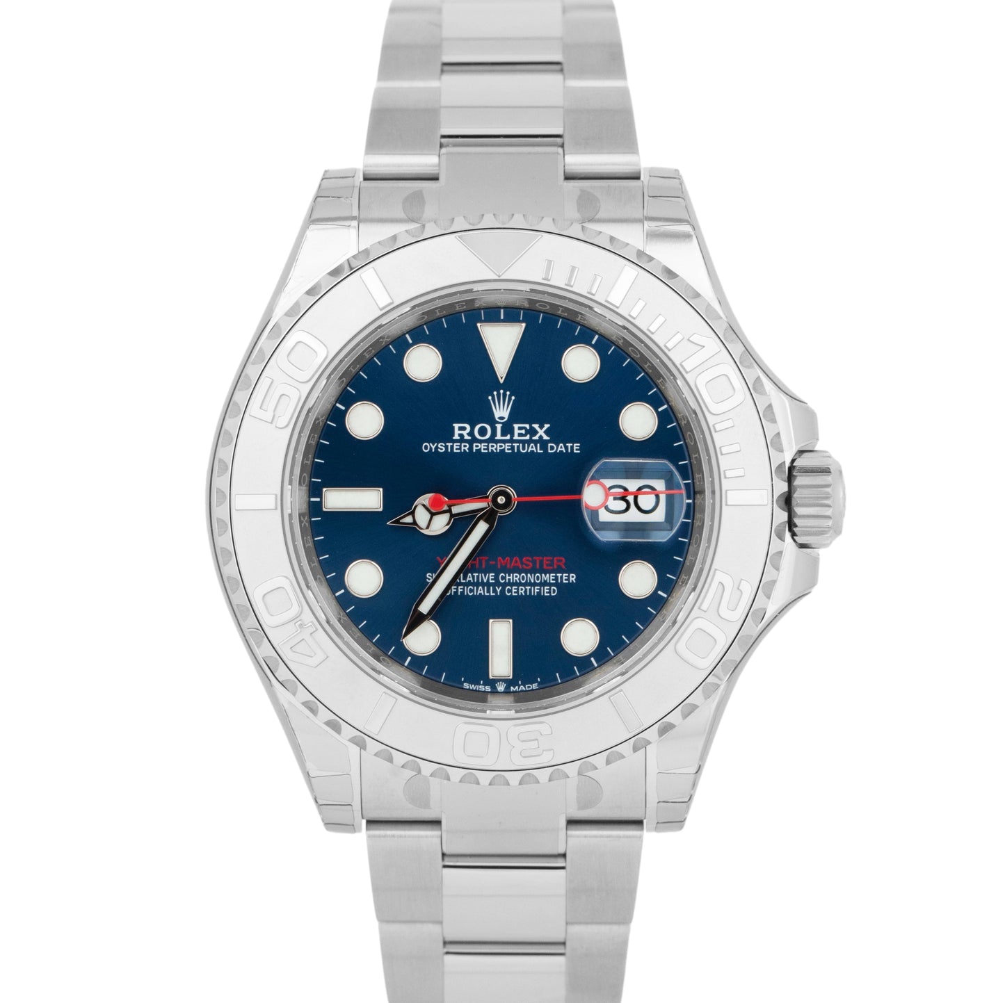 NEW STICKERED 2022 Rolex Yacht-Master 40mm Blue Stainless Steel Watch 126622 B+P