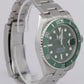 Rolex Submariner Date HULK PAPERS Green Stainless Ceramic Watch 116610 LV B+P