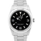 1997 Rolex Explorer I Black 36mm Automatic Stainless Steel Oyster Watch 14270