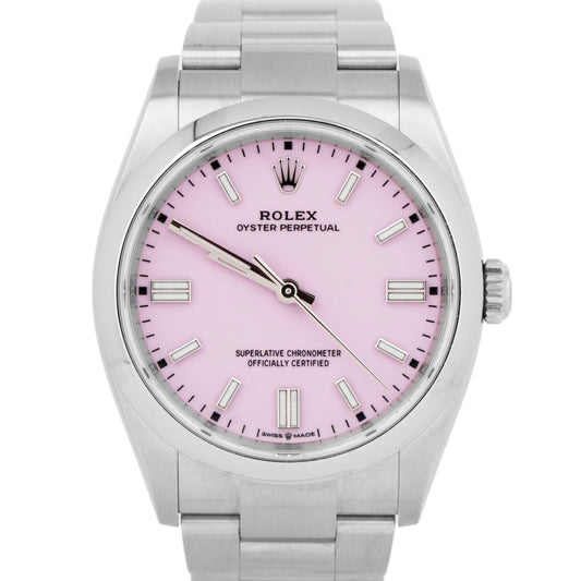 MINT 2024 Rolex Oyster Perpetual 36mm CANDY PINK 36mm Stainless 126000 Watch