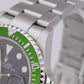 FLAT 4 UNPOLISHED Rolex Submariner Date KERMIT Stainless Steel Watch 16610 LV