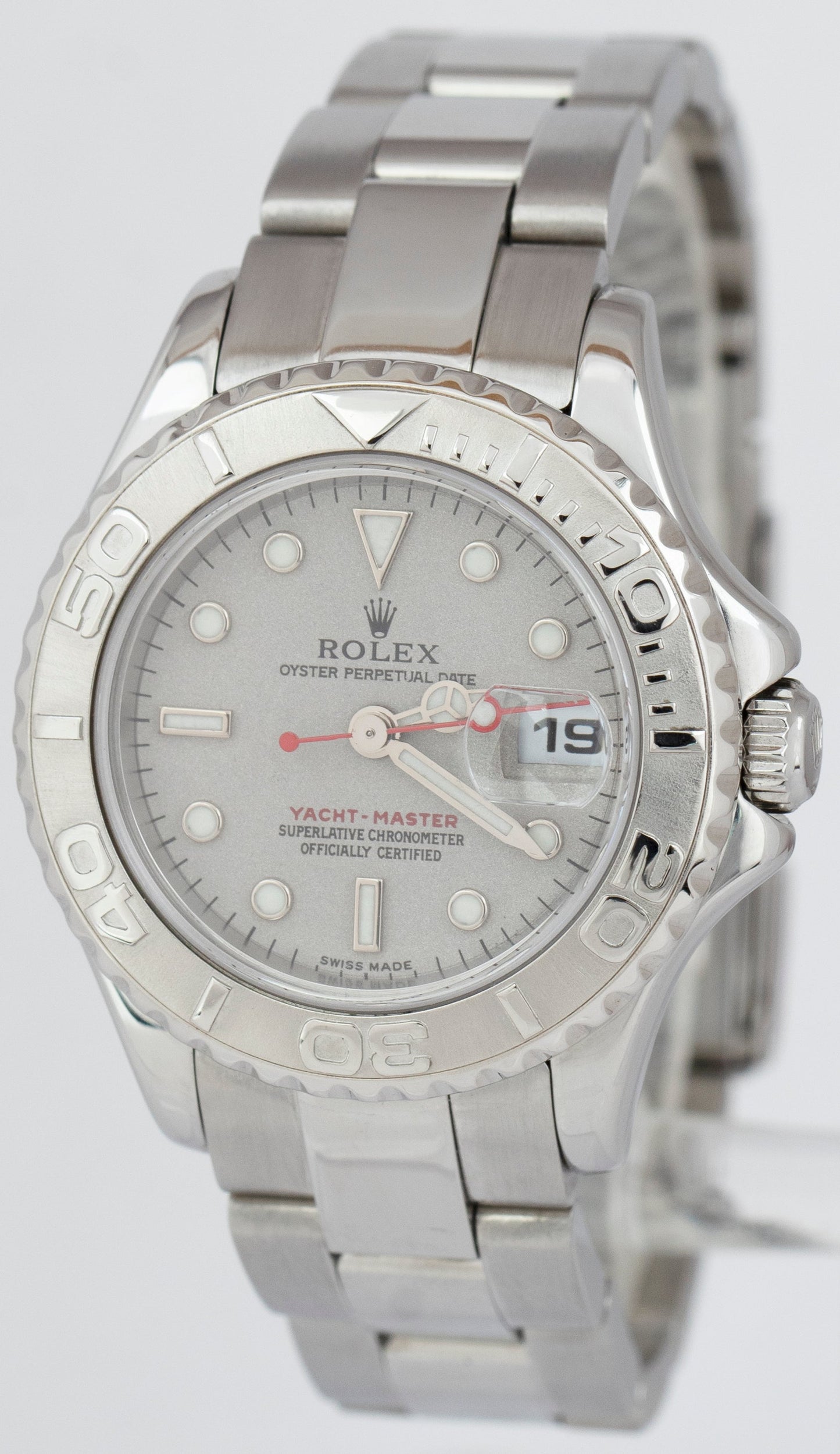 Ladies Rolex Yacht-Master 169622 Stainless Steel Platinum Rolesium 29mm Watch