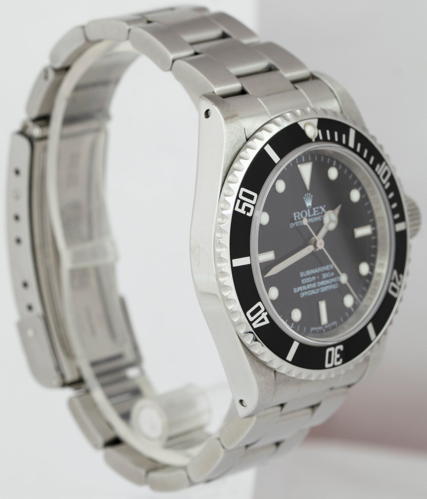 UNPOL REHAUT Rolex Submariner No-Date Black 40mm Stainless Steel Watch 14060 M