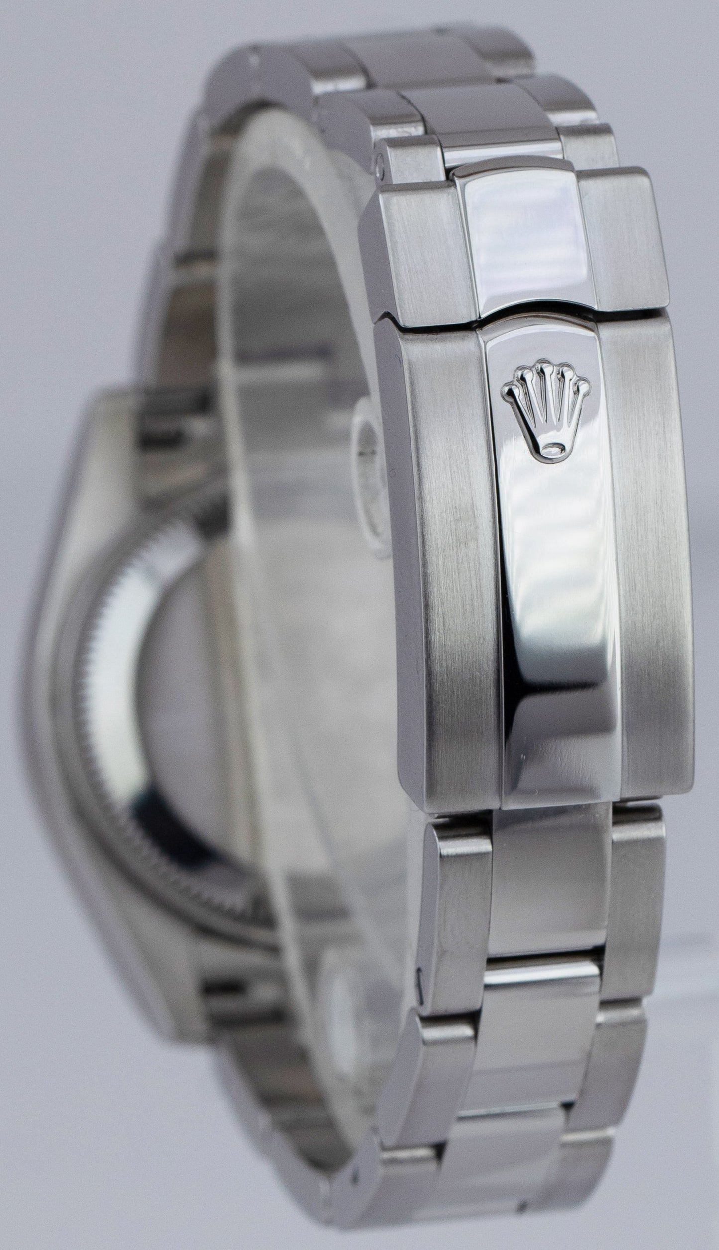 Ladies Rolex DateJust 26mm Black Roman Stainless Steel Oyster Watch 179160 CARD