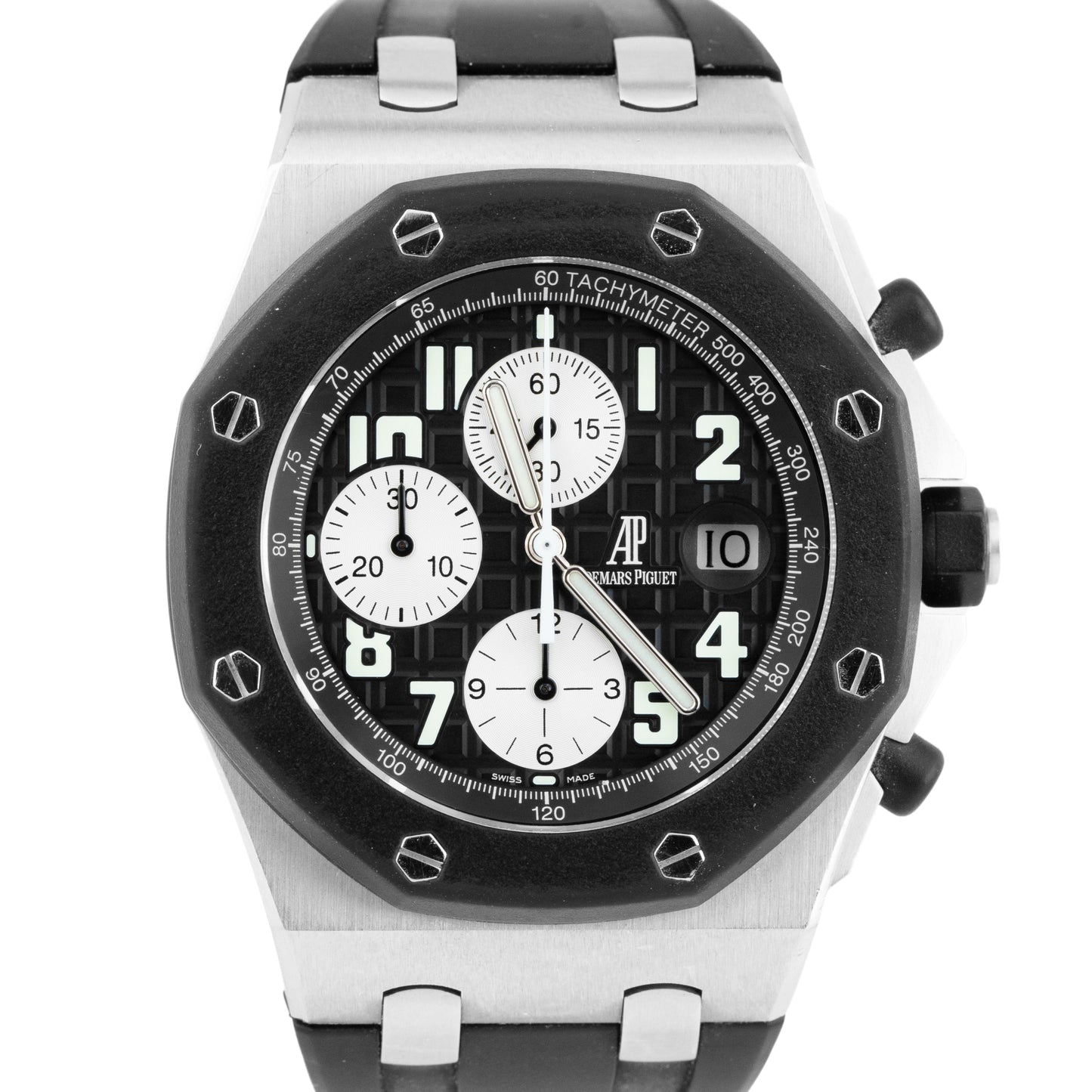 Audemars Piguet Royal Oak Offshore 42mm Silver Rubberclad Black 25940SK Watch