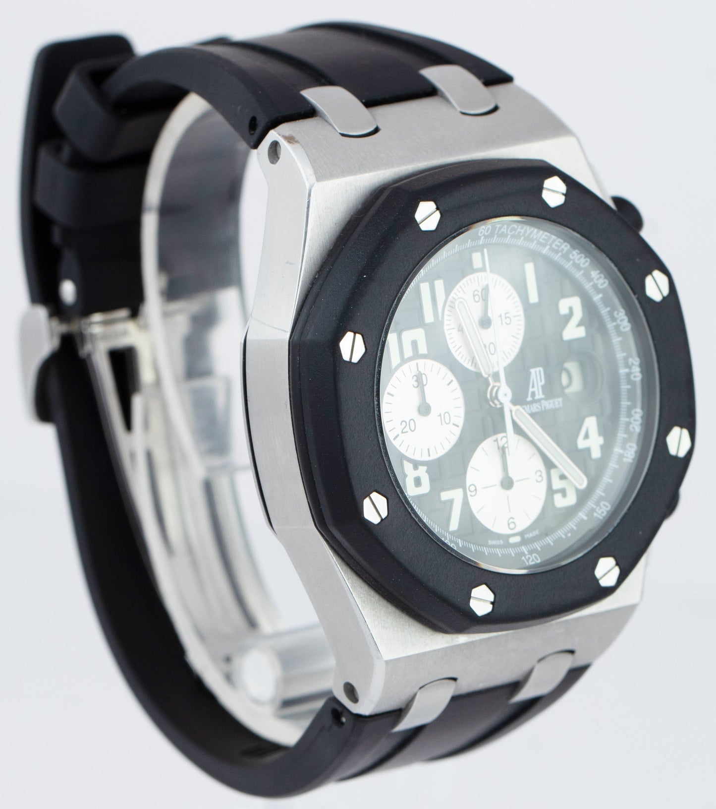 Audemars Piguet Royal Oak Offshore 42mm Silver Rubberclad Black 25940SK Watch