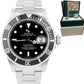 REHAUT 2010 Rolex Submariner Date Black Stainless Steel 16610 40mm Watch CARD
