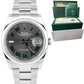 NEW OCT. 2022 Rolex DateJust 36mm Wimbledon Grey Stainless Oyster Watch 126200