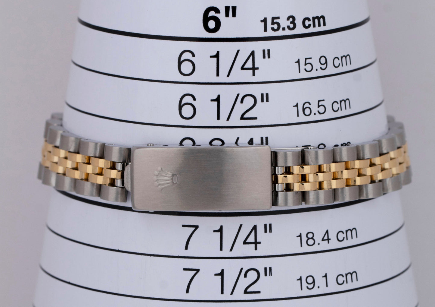 Rolex DateJust 26mm Champagne Two-Tone DIAMOND 18K Yellow Gold Steel Watch 69173
